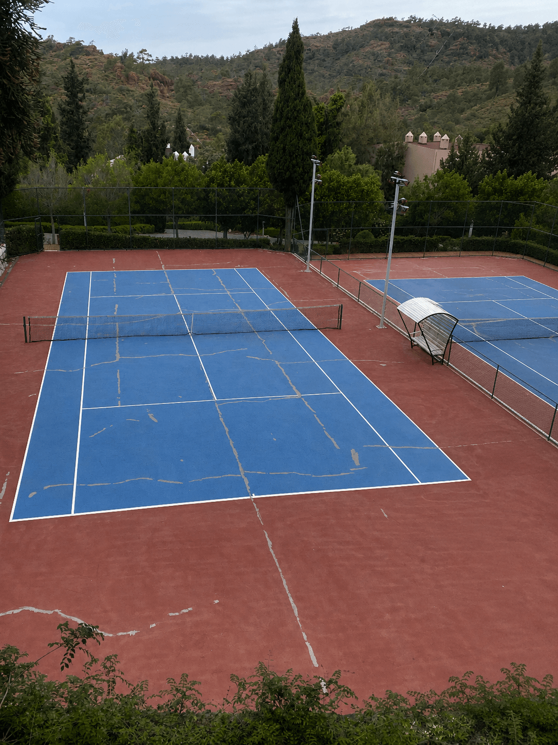 Tenis kortu uygulama öncesi